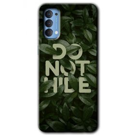 Oppo Reno 4 Do Not Hide Baskılı Uyumlu Silikon Kılıf