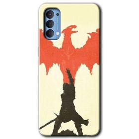 Oppo Reno 4 Dragon Hunter 1 Baskılı Uyumlu Silikon Kılıf