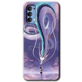 Oppo Reno 4 Dragon Snake Baskılı Uyumlu Silikon Kılıf