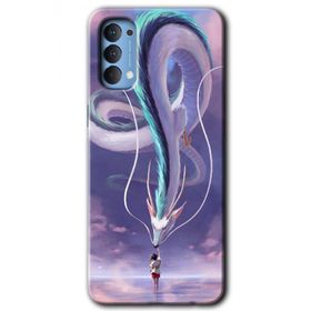 Oppo Reno 4 Dragon Snake Baskılı Uyumlu Silikon Kılıf