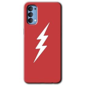 Oppo Reno 4 Flash Logo Baskılı Uyumlu Silikon Kılıf