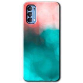 Oppo Reno 4 Flu Işık Baskılı Uyumlu Silikon Kılıf