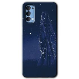 Oppo Reno 4 Gecenin Kraliçesi Baskılı Uyumlu Silikon Kılıf