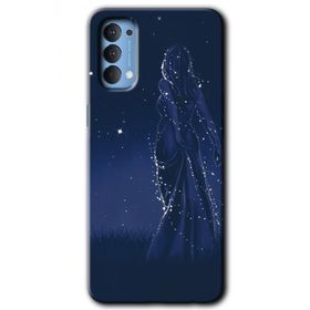 Oppo Reno 4 Gecenin Kraliçesi Baskılı Uyumlu Silikon Kılıf