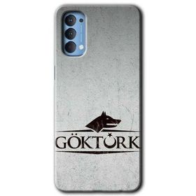 Oppo Reno 4 Göktürk Baskılı Uyumlu Silikon Kılıf