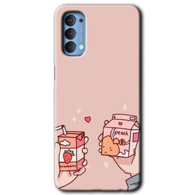 Oppo Reno 4 Graffiti Çizgi Film Baskılı Uyumlu Silikon Kılıf