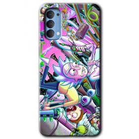 Oppo Reno 4 Graffiti Çizgi Film Baskılı Uyumlu Silikon Kılıf