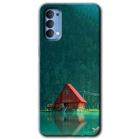Oppo Reno 4 House In Woods Baskılı Uyumlu Silikon Kılıf