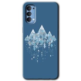 Oppo Reno 4 İceberg Baskılı Uyumlu Silikon Kılıf