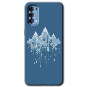 Oppo Reno 4 İceberg Baskılı Uyumlu Silikon Kılıf