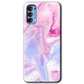 Oppo Reno 4 Kabarmış Leke Baskılı Uyumlu Silikon Kılıf