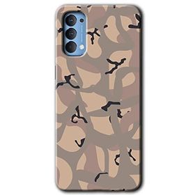 Oppo Reno 4 Kamuflaj 6 Baskılı Uyumlu Silikon Kılıf