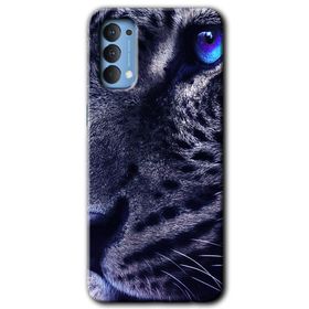 Oppo Reno 4 Kaplan Baskılı Uyumlu Silikon Kılıf