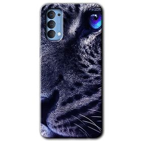 Oppo Reno 4 Kaplan Baskılı Uyumlu Silikon Kılıf