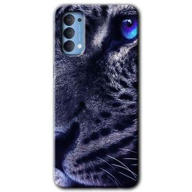 Oppo Reno 4 Kaplan Baskılı Uyumlu Silikon Kılıf