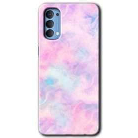 Oppo Reno 4 Kara Kedi Baskılı Uyumlu Silikon Kılıf