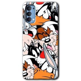 Oppo Reno 4 Karakterler Baskılı Uyumlu Silikon Kılıf