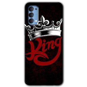 Oppo Reno 4 King Baskılı Uyumlu Silikon Kılıf