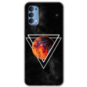 Oppo Reno 4 Kızıl Gezegen Baskılı Uyumlu Silikon Kılıf