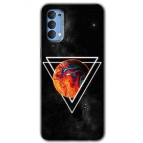 Oppo Reno 4 Kızıl Gezegen Baskılı Uyumlu Silikon Kılıf