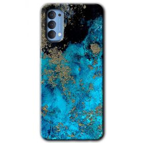 Oppo Reno 4 Klas Mermer Baskılı Uyumlu Silikon Kılıf