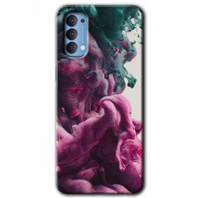 Oppo Reno 4 Liquid Cloud Baskılı Uyumlu Silikon Kılıf