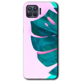 Oppo Reno 4 Lite 3D Yaprak Baskılı Uyumlu Silikon Kılıf