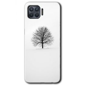 Oppo Reno 4 Lite Alone Tree Baskılı Uyumlu Silikon Kılıf