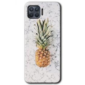 Oppo Reno 4 Lite Ananas Baskılı Uyumlu Silikon Kılıf