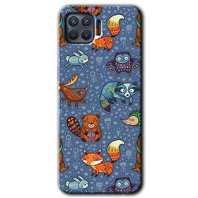 Oppo Reno 4 Lite Animals Funny Baskılı Uyumlu Silikon Kılıf