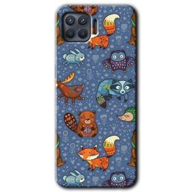 Oppo Reno 4 Lite Animals Funny Baskılı Uyumlu Silikon Kılıf