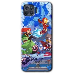 Oppo Reno 4 Lite Avengers Cartoon Baskılı Uyumlu Silikon Kılıf