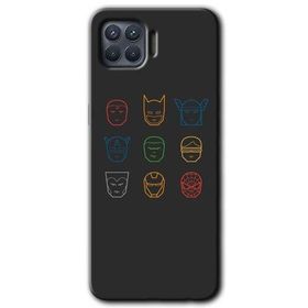 Oppo Reno 4 Lite Avengers Minimalism Baskılı Uyumlu Silikon Kılıf