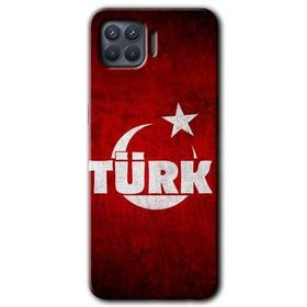Oppo Reno 4 Lite Ayyıldız Türk Baskılı Uyumlu Silikon Kılıf