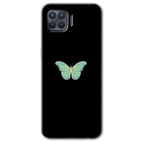 Oppo Reno 4 Lite Butterfly Tree Baskılı Uyumlu Silikon Kılıf