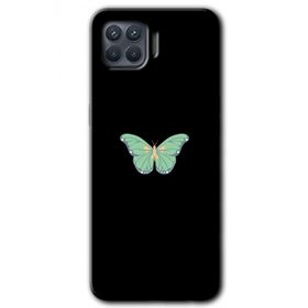 Oppo Reno 4 Lite Butterfly Tree Baskılı Uyumlu Silikon Kılıf