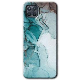 Oppo Reno 4 Lite Buzul Mermer Baskılı Uyumlu Silikon Kılıf