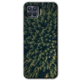 Oppo Reno 4 Lite Çam Ağacı Ormanı Baskılı Uyumlu Silikon Kılıf
