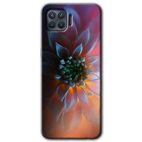 Oppo Reno 4 Lite Çiçek Motif Baskılı Uyumlu Silikon Kılıf