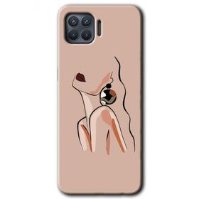 Oppo Reno 4 Lite Çizim Silüet Baskılı Uyumlu Silikon Kılıf