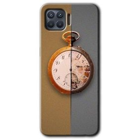 Oppo Reno 4 Lite Clocks Artwork Baskılı Uyumlu Silikon Kılıf