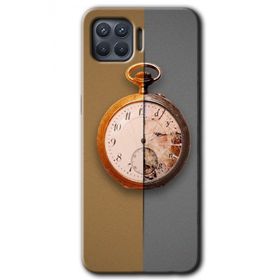 Oppo Reno 4 Lite Clocks Artwork Baskılı Uyumlu Silikon Kılıf