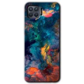 Oppo Reno 4 Lite Color Storm Baskılı Uyumlu Silikon Kılıf