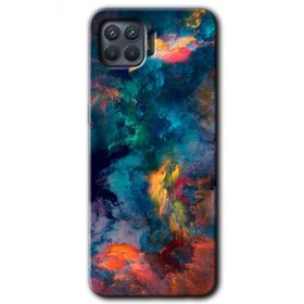 Oppo Reno 4 Lite Color Storm Baskılı Uyumlu Silikon Kılıf