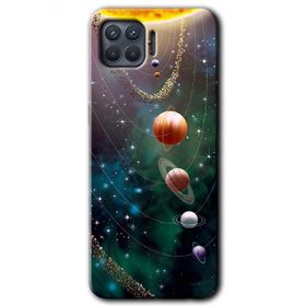 Oppo Reno 4 Lite Cosmos Baskılı Uyumlu Silikon Kılıf