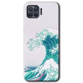 Oppo Reno 4 Lite Dalga Baskılı Uyumlu Silikon Kılıf