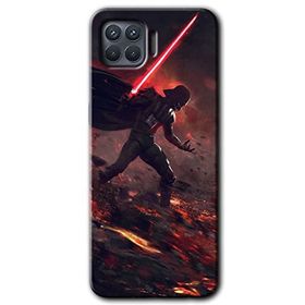 Oppo Reno 4 Lite Darh Vader Wars Baskılı Uyumlu Silikon Kılıf
