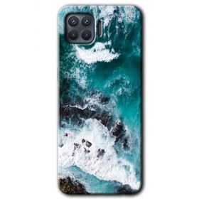 Oppo Reno 4 Lite Deniz Kıyısı Baskılı Uyumlu Silikon Kılıf