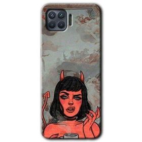 Oppo Reno 4 Lite Devil Girl Baskılı Uyumlu Silikon Kılıf