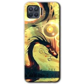 Oppo Reno 4 Lite Digital Dragon Baskılı Uyumlu Silikon Kılıf